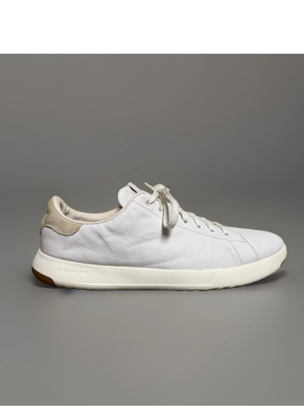 Cole Haan GrandPrØ Men's White Leather Tennis Shoes Size 9.5M